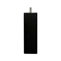 Literie Pied de lit carré en bois Noir Hauteur 15 cm (vendu à l'unité) - Bellecour