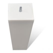 Literie Pied de lit triangulaire Blanc Hauteur 16 cm (vendu à l'unité) - Bellecour