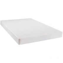 Bellecour - literie Sommier tapissier constantine 140x190 cm Epaisseur 18 cm Blanc (pieds non inclus)