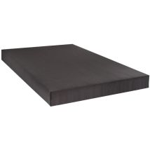 Literie Sommier tapissier constantine 160x200 cm Epaisseur 18 cm Gris anthracite (pieds non inclus) - Bellecour