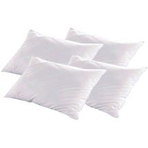 Bellecour - literie Lot de 4 oreillers 45x70 cm luxotel Fibres creuses