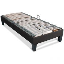 Bellecour - literie Sommier électrique amiral 90x200 cm Lattes