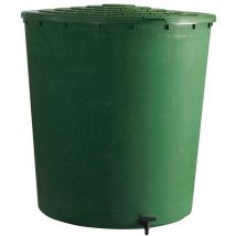 Belli - Récupérateur d'eau 350L avec couvercle et robinet jardin