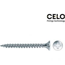Celo - E3/17057 boîte de 1000 vis à bois pz fraisées din/ref vlox 3.5X13 acier zinqué + lubr.