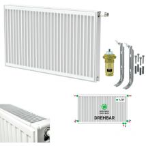 Belrad - Universalheizkörper Kompakt Ventilheizkörper 6 Anschlüsse T33 500x800-1645W