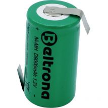 D9000 Batteria ricaricabile speciale Torcia (d) linguette a saldare a z NiMH 1.2 v 9000 mAh - Beltrona