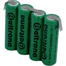 Beltrona - Rtu4aaz Akkupack 4x Mignon (aa) Z-lötfahne Nimh 4.8 V 2200 Mah