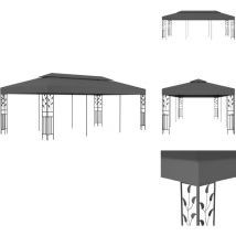Belvédère 3x6 m Anthracite - Belvédère - Abri Jardin - Gazebo - Parasol - Terrasse