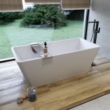 Belvit - Hong Kong Freistehende Rechteck Acryl Badewanne 162x72 cm