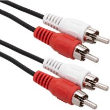 BeMatik - 20cm Câble audio stéréo (2xRCA-M/M)