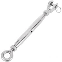 Tendeur de câble en acier. Modèle de fourche à anneau fileté 10 mm - Bematik