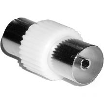 Bematik - Adaptador Conector Coaxial tv (Hembra/Hembra)