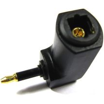 Bematik - Adaptador TosLink a Mini-TosLink Ángulo Recto