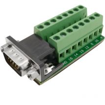 Adaptateur de connexion vga HD15-mâle au bornier à 16 broches - Bematik