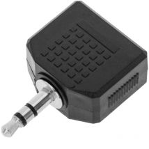 Adaptateur stéréo audio (Jack 3,5 mm-M-/ 2 x Jack 3,5 mm--H) - Bematik