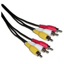 Bematik - Audio stéréo + 5m Câble vidéo (3xRCA-M/M)