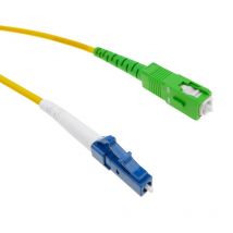 Cable de fibra óptica lc/pc a sc/apc monomodo simplex 9/125 de 1 m - Bematik