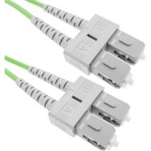 Bematik - Cable de fibra óptica OM5 multimodo duplex 50μm/125μm sc/pc a sc/pc 100Gb de 1 m