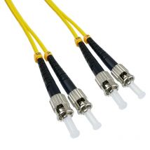 Bematik - Cable de fibra óptica st a st monomodo duplex 9/125 de 10 m OS2
