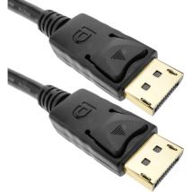 Bematik - Câble Displayport 2K 4K 1080p FullHD pour transmission audio et vidéo numérique de 2 m couleur noir