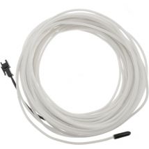 Cable electroluminiscente blanco-azul de 5mm en bobina 10m de cable conectada a 220VAC - Bematik