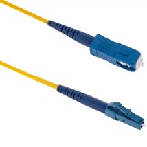 Bematik - Câble à fibre optique monomode Simplex 9/125 G652D OS2 lc/upc vers sc/upc de 1 m