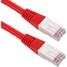 Bematik - Cable de red ethernet Cat. 6 ftp de 0,5 m de color rojo