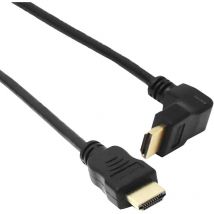 Bematik - Câble hdmi hdmi type a mâle vers hdmi mâle Un angle gauche 50cm