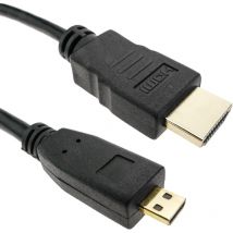 Cable hdmi tipo a 1.4 macho a hdmi tipo d macho de 2 m - Bematik