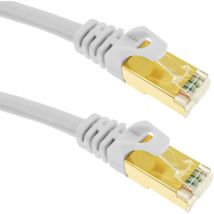 Cable de red ethernet Cat. 7 sstp de 20 m de color blanco - Bematik