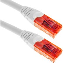 Bematik - Cable de red ethernet Cat. 6a utp de 0,5 m de color blanco ultra flexible