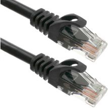 BeMatik - Cavo di rete Ethernet Cat. 6a UTP nero da 0,25 m