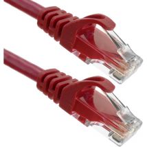 Cavo di rete Ethernet Cat. 6a utp rosso da 0,25 m - Bematik