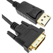 Bematik - Câble vidéo DisplayPort mâle vers dvi-d mâle 2 m
