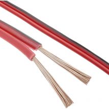 Cavo audio per altoparlanti rosso e nero 2x1,50 mm² Bobina da 10m - Bematik