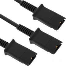 Cavo duplicatore compatibile con Plantronics qd da 100 cm - Bematik