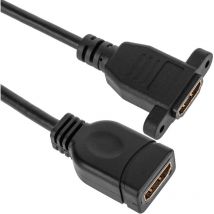 Bematik - Câble d'extension de type panneau hdmi femelle à femelle 50 cm
