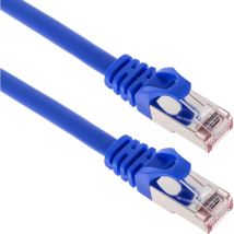 Câble réseau Ethernet ftp Cat.6a bleu 1 m - Bematik