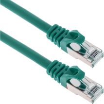 BeMatik - Câble réseau Ethernet FTP Cat.6a vert 0,5 m