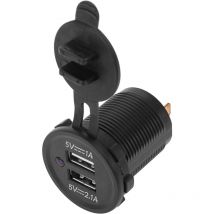 Bematik - Chargeur usb pour embarquer 5V 3.1A (2.1+1)