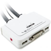 Bematik - Compact commutateur kvm usb dvi audio 1KVM à 2CPU