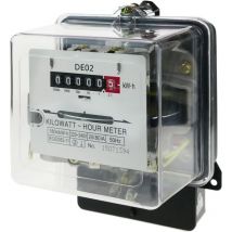 BeMatik - Compteur d'énergie électricité monophasé wattmetere 20A 230V 50Hz 80A max de plastique transparent