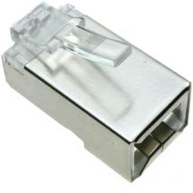 Bematik - Conector ftp Cat.6 RJ45 macho para crimpar a cable 100-pack