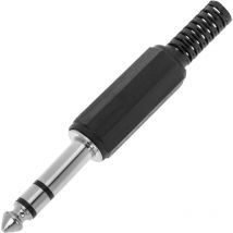 Conector jack de 6,35 mm stereo macho - Bematik