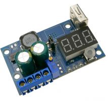 Bematik - DC-DC-Netzteil mit Spannungsregler mit lcd Sucher und usb LM2596 DW-0384