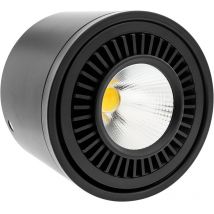 Faretto a led di superficie Lampada cob 9W 220VAC 3000K nero 85mm - Bematik