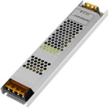 Bematik - Fuente de alimentación industrial de superficie 12VDC 12.5A. Tamaño 53 x 235 x 21 mm