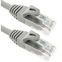 Cable de red ethernet Cat. 6a utp de 3 m de color gris - Bematik