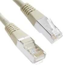 BeMatik - Câble réseau Ethernet FTP Cat.6 gris 0,25 m