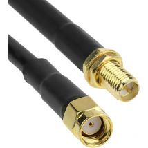 BeMatik - HDF200 câble coaxial RSMA-Mâle à 5m RSMA-femme
